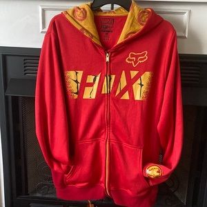 Fox Racing Ironman Hoodie/Sweatshirt, Marvel, Mens size Medium